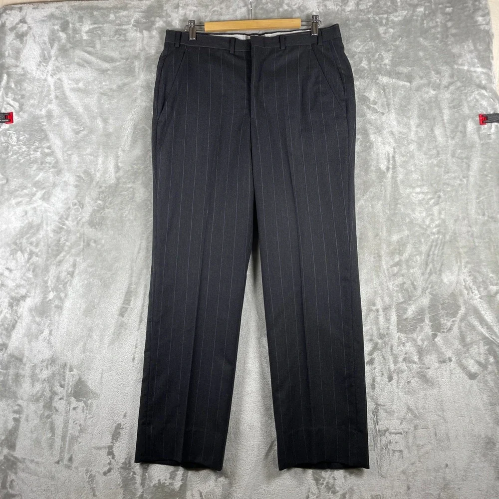 Vintage Brooks Brothers Suit Mens 40 34x30 Pinstripe 1970s USA Wool 2 Piece